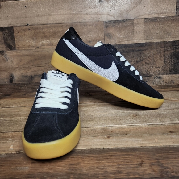 New Nike SB Bruin React Black, White & Gum Skate Shoes - Picture 9 of 12